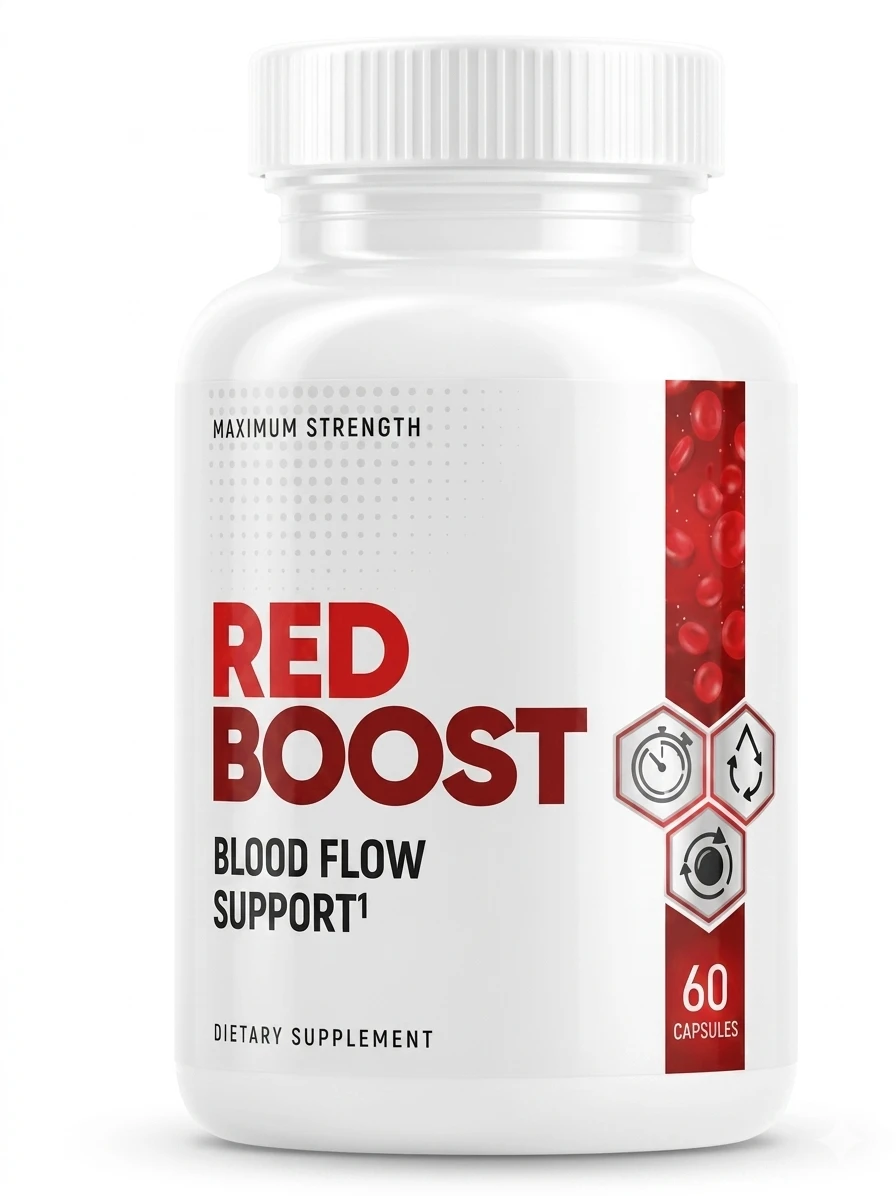 Red Boost Product Bottle front view